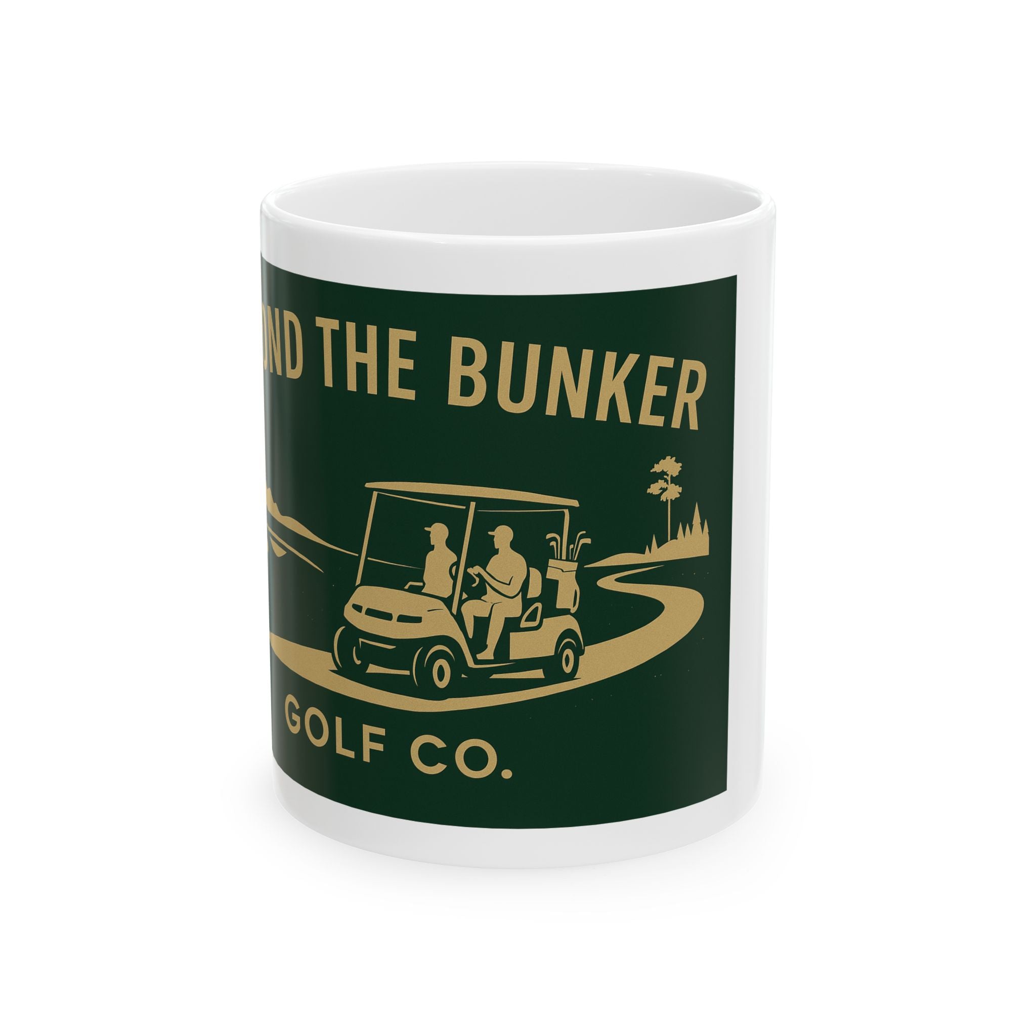 Golf-Themed Ceramic Mug, Coffee Cup for Golf Enthusiasts, Gift for Dad, Unique Sports Mug, Tee Time Coffee Mug, Fun Golfer Gift