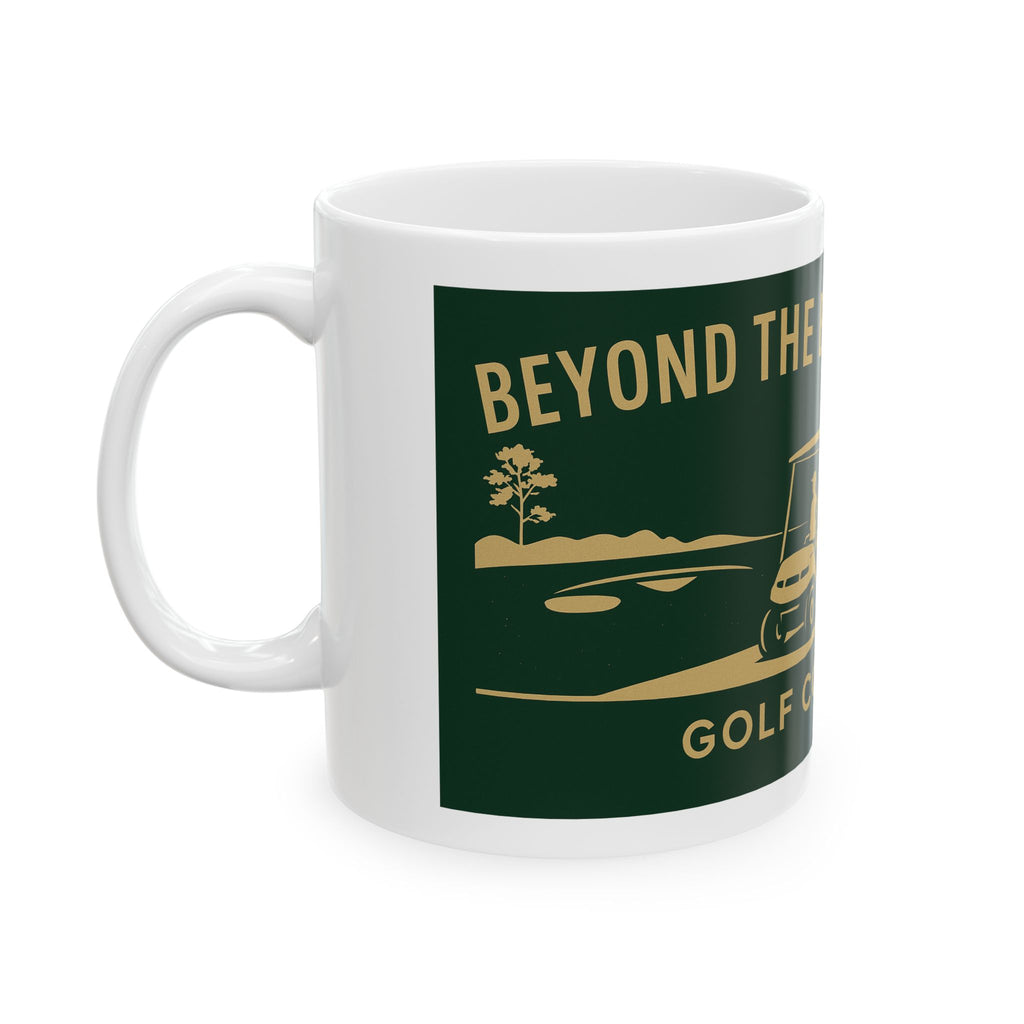 Golf-Themed Ceramic Mug, Coffee Cup for Golf Enthusiasts, Gift for Dad, Unique Sports Mug, Tee Time Coffee Mug, Fun Golfer Gift
